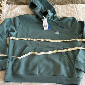 NWT Sz L Adidas Men’s Teal Green Trefoil Hoodie
